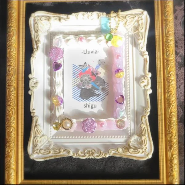 パープル✕ホワイトトレカケース