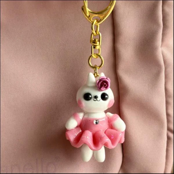 キーホルダー うさぎローズアダージョ