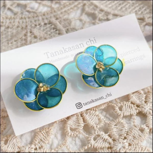 ハンドメイド♡レジンイヤリング