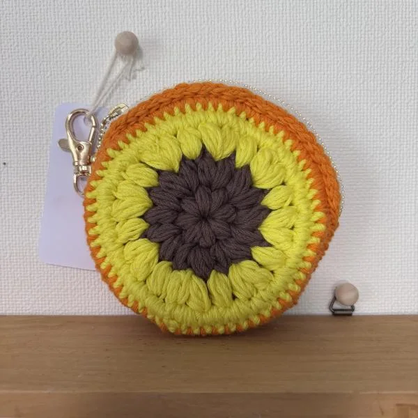 お花ポーチ　ひまわり