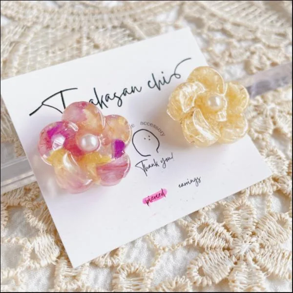ハンドメイド♡レジンピアス