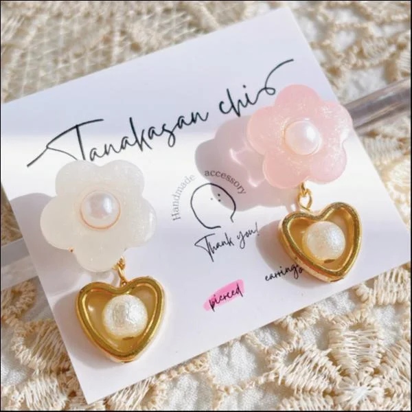 ハンドメイド♡レジンピアス