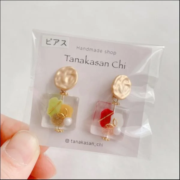 ハンドメイド♡レジンピアス