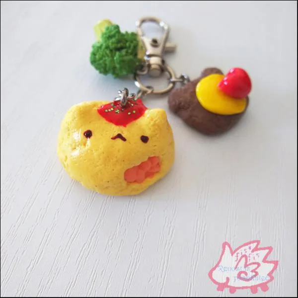 こっちみんにゃ/にゃむらいす＋クマバーグ＆ブロッコリー