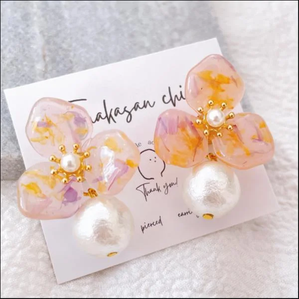 ハンドメイド♡レジンピアス