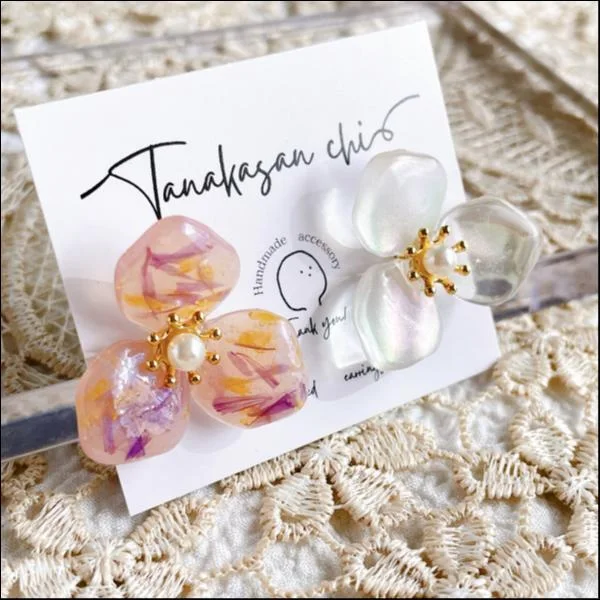 ハンドメイド♡レジンピアス