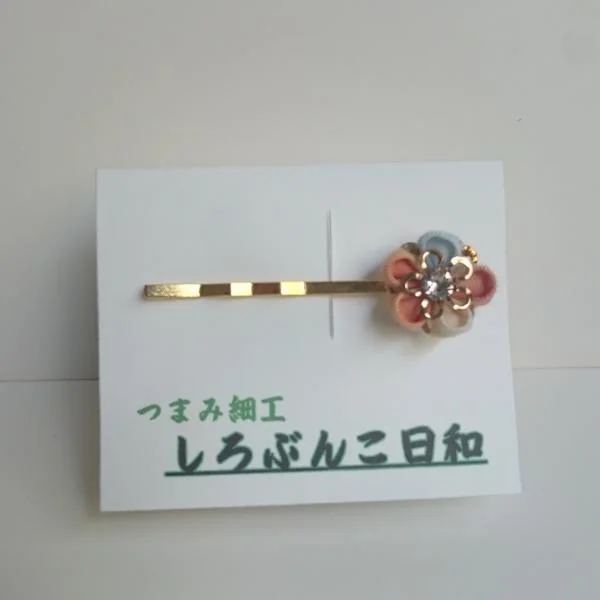 小さいお花のヘアピン・黄昏