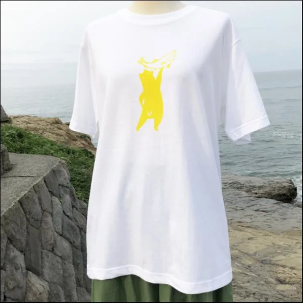 M・シャケくまTシャツ