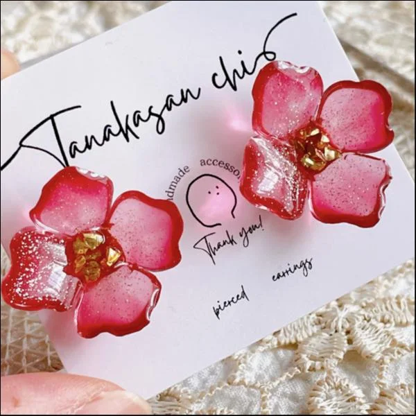 ハンドメイド♡レジンピアス