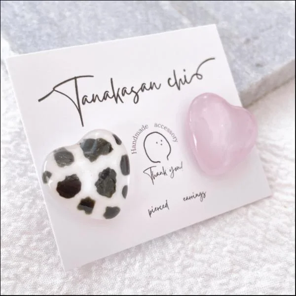 ハンドメイド♡レジンピアス(ピンク)