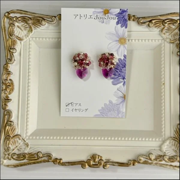 ピアス シャワーピンク