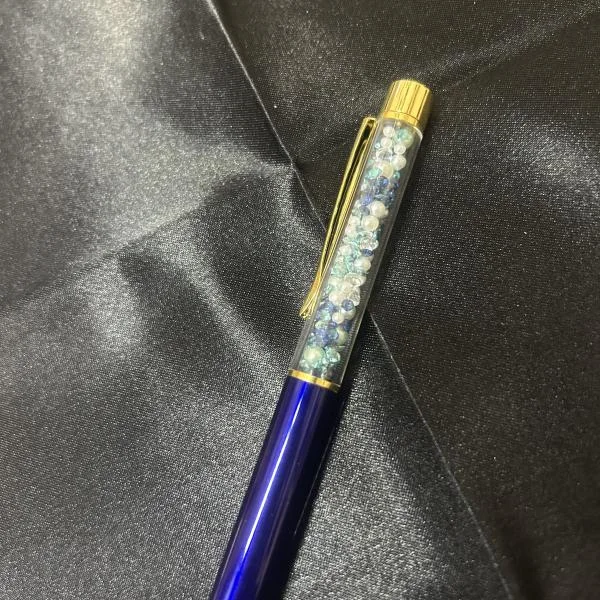 ボールペン青✖️青