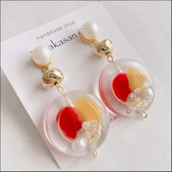 ハンドメイド♡レジンピアス