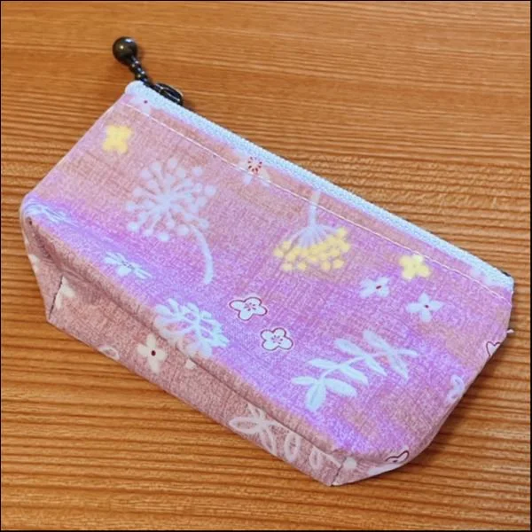 おしゃれ和風可愛いミニポーチ★【お花柄ピンク】