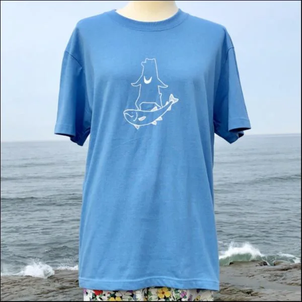M・シャケくまTシャツ