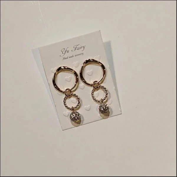 rhine stone ball pierce