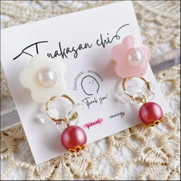 ハンドメイド♡レジンピアス