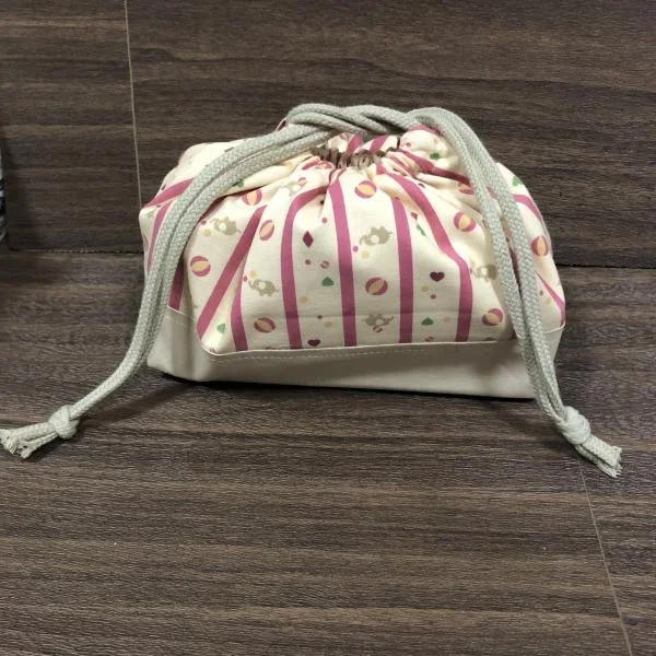 お弁当袋(小×ピンクぞう)